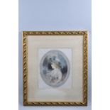 A Framed Jackson Stodart Print of a Young Girl, 21x26cm