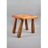 A Late 20th Century Rustic Pine Stool