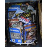 A Collection of Mixed Football Programmes to Include Everton, Shrewsbury, QPR, Sheffield United,