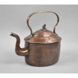 A Late Victorian/Edwardian Copper Kettle, Stamped No.4 to Base Also with Indistinct Makers Mark,