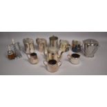 A Collection of Silver plated Items to Comprise Teapot Hot Water Pots etc