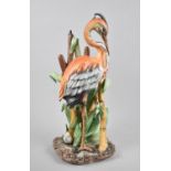 A Mid/Late 20th Century Capodimonte Study of a Heron, Made for the House of Heritage, 30cm high