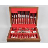 A Mid 20th Century Canteen of Silver Plated and Stainless Steel Bladed Cutlery for Six by Turton