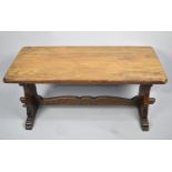 An Elm Rectangular Coffee Table by Webb Furniture, 89cm wide