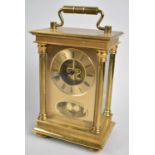A Mid 20th Century Brass Cased Carriage Clock by Anstey and Wilson, 19cm high