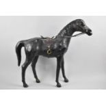 A Mid 20th Century Spanish Model of a Horse with Saddle and Bridle, 38cm high, Missing Ears