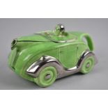 A Mid 20th Century Sadler Novelty Racing Car Teapot, Reg No. 820236, 23cm wide