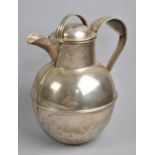 A Silver Plated Guernsey Jug, 20cm high