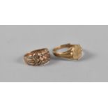 Two 9ct Gold Ladies Dress Rings, 4.3gms