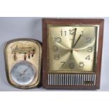 A Late 20th Century Musical Wall Clock with battery Movement together with a Buckingham Palace