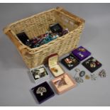 A Large Collection of Various Vintage Costume Jewellery to include Brooches, Pendants, Plastic