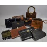 A Collection of Various Ladies Vintage Leather and Other Handbags