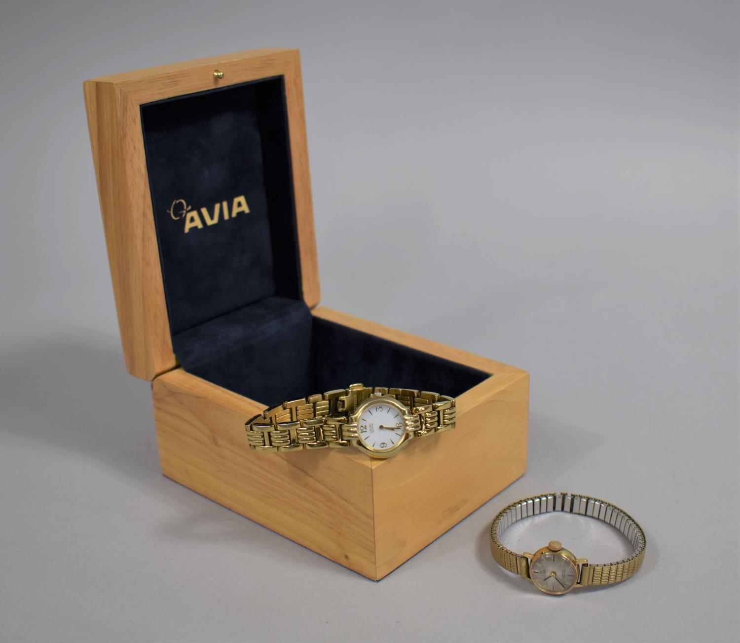 A Citizen Eco Drive Ladies Dress Watch Together with a 14K Gold Stowa Dress Watch with Incabloc