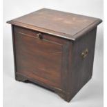 A Late 19th/Early 20th Century Fall Front Three Division Mahogany Music Cabinet, 54cms Wide and