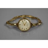 A Mid 20th Century 9ct Gold Rotary 'Maximus' Wrist Watch, Champagne Dial (20mm), Having Gilt Metal