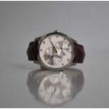 A Hamilton Jazzmaster Viewmaster Chronograph Automatic Wrist Watch, H426150, White Face with