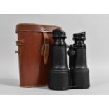 A Pair of Leather Cased Binoculars