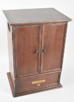 An Edwardian Mahogany Case for a BBC Gecophone, 30cm wide and 42cm high