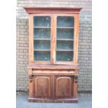 A Late 19th Century Library Bookcase for Restoration, 116cm wide