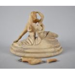 A Nice Quality Carved Alabaster Sculpture after Antonio Canova, Cupid and Psyche, Condition