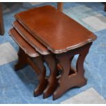 A Modern Nest of Mahogany Tables, 60cm wide