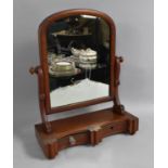 A Late Victorian/Edwardian Swing Dressing Table Mirror with Serpentine Plinth Base, for