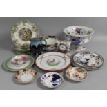 A Collection of Various Late 19th/Early 20th Century Transfer Printed China to comprise Pedestal