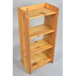 A Small Modern Three Shelf Open Bookcase, 40cm wide