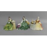 Three Royal Doulton Figures, Secret Thoughts, Elyse and Meditation