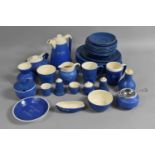 A Collection of Various Blue Glazed Devon Ware Tea and Dinnerwares