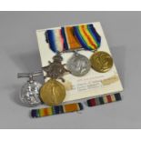A Collection of WWI Medals Awarded to 3088 PTE F E Panton, London Regiment Together with Two for