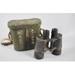 A Pair of WWII Cased Japanese Binoculars by Nikko no.52204