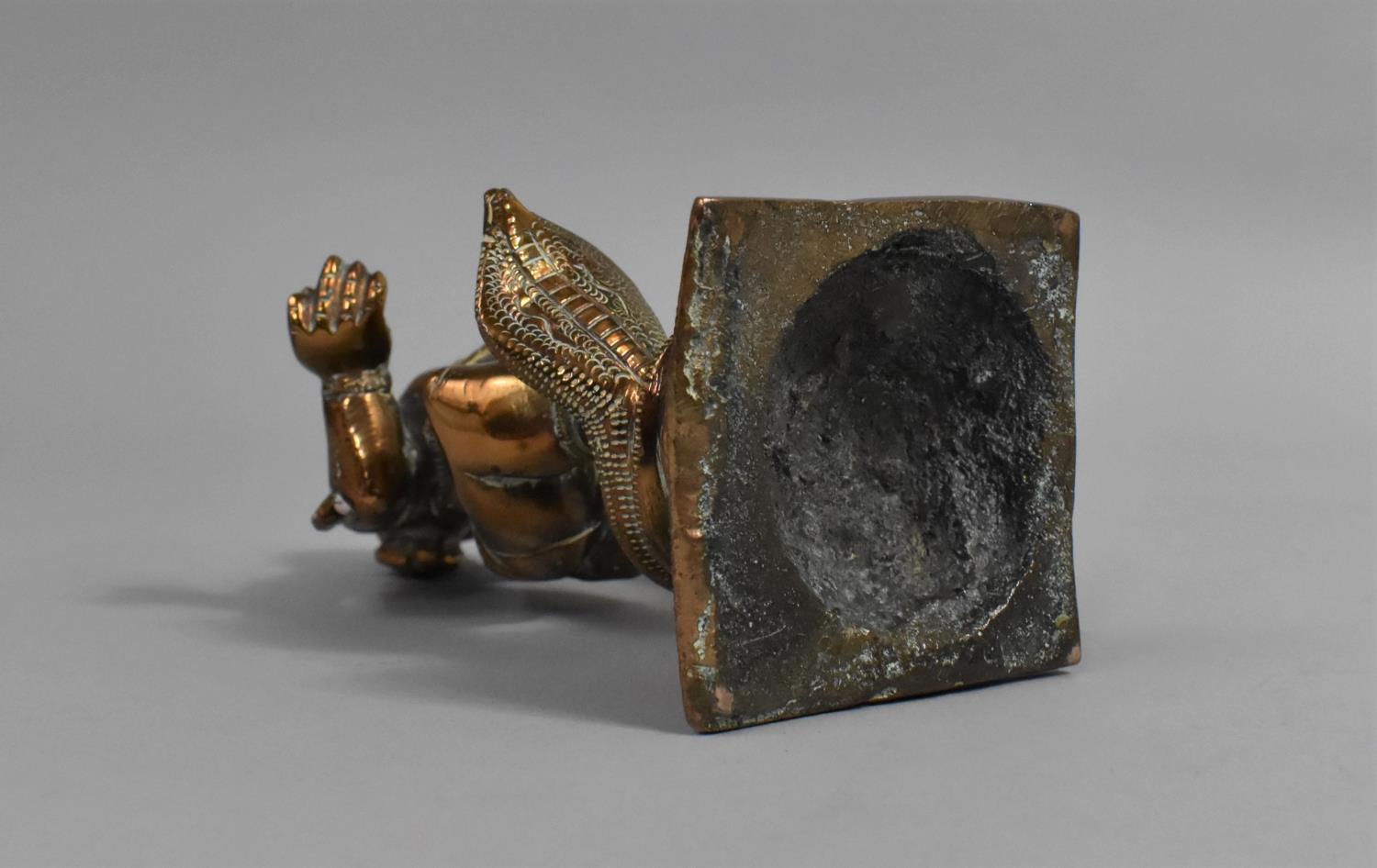 A Heavy Indian Bronze Study of Shiva with Cobra, 15cms High - Image 3 of 3