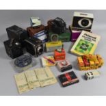 A Collection of Various Vintage and Later Camera Items to comprise Boxed Camera, Accessories, Film
