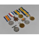 A Collection of WWI Medals Awarded 202277 PTE G Troth, 41513 PTE J Gibb, P.S. FUS, 44680 PTE B