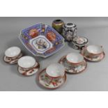 A Collection of Various 20th Century Oriental Items to comprise Shaped Bowl, Cloisonne Ginger Jar (