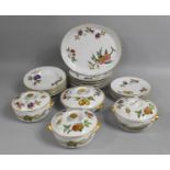 A Collection of Various Royal Worcester Evesham Dinnerwares to comprise Lidded Tureens, Shallow