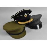 An RAF Cap, Army Cap and Police Cap