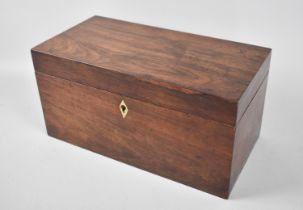 A Mid 19th Century Rosewood Two Division Tea Caddy, with Removable Tea Boxes and Circular Recess for