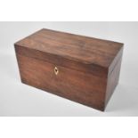 A Mid 19th Century Rosewood Two Division Tea Caddy, with Removable Tea Boxes and Circular Recess for