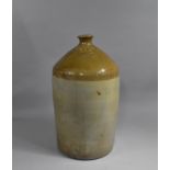 A Large 19th Century Stoneware Brewers Jar inscribed for W Walker, Wine and Spirit Merchant, Leek,