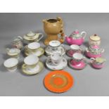 A Collection of Various Ceramics to Comprise Part Noritake Cream, Gilt and White Tea Set, Pink, Gilt