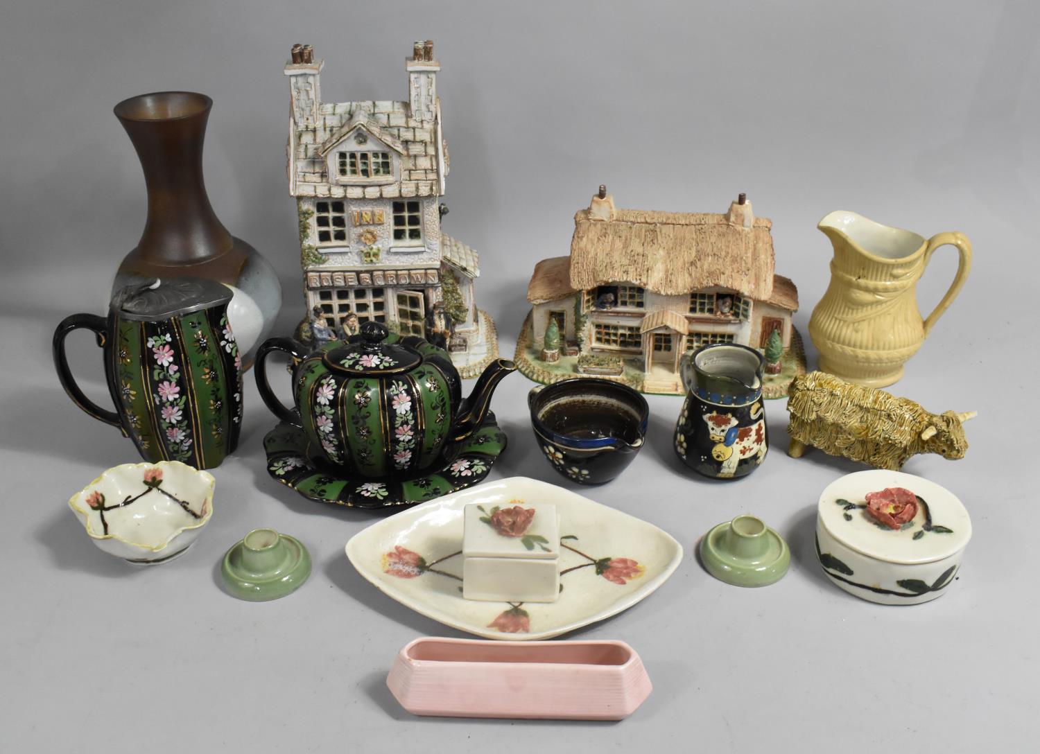 A Collection of Various Studio and Other Pottery to Comprise Welsh Cottage and Inn, Pottery Crafts