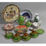 A Collection of Various Oriental Items to Comprise Chinese Porcelain Republic Style Vase with