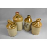 A Collection of Four Stoneware Bottles, Hopkins Garlick and Co, and Brierley Hill Mineral Water Co