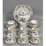A Coalport Ming Rose Coffee Set to Comprise Six Cans, Six Saucers, Coffee Pot, Six Side Plates,