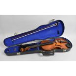 A German Metropole Violin with Bow and With Case