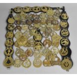 A Collection of Various Horse Brasses and Leathers