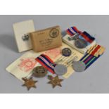 A Collection of WWII Medals to Include George VI with Palestine Bar Awarded to 14857592 Sgt. P J