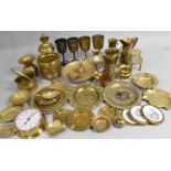A Collection of Various Brass Items to comprise Planters, Goblets, Tankard Etc